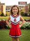 GIRL'S TEAM CHEER JUMPER DRESS - LITTLE.KIDS
