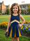 GIRL'S TEAM CHEER JUMPER DRESS - LITTLE.KIDS