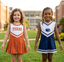 GIRL'S PACK 2 TEAM CHEER JUMPER DRESS - LITTLE.KIDS (6M-12Y)