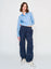 LADIES B-GRADE CONTRAST CARGO PANT - P&B