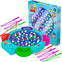 Fishing Game Play Set - 15 Magnetic Fish, 4 Poles, Rotating Board