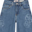 GIRL'S LOGO DENIM JEANS -GSS -(7-16)YEAR