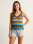 Floral Crochet Crop Top For Women & Teen Girl