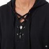 LADIES POPOVER LACE UP HOODIE | R B K