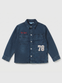 BOY'S EMBROIDERED DENIM OVERSHIRT -(8-9)YEARS