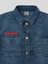 BOY'S EMBROIDERED DENIM OVERSHIRT -(8-9)YEARS