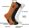 MEN'S PERFORMANCE HALF CUSHIONED CREW SOCKS #8 - TIMBER.L