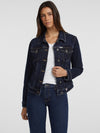 WOMEN SLIM DENIM TRUCKER JACKET - GSS