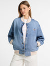 WOMEN VERSITY DENIM JACKET - GSS