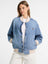 WOMEN VERSITY DENIM JACKET - GSS