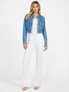 WOMEN JULIANA BRAIDED DENIM JACKET - GSS