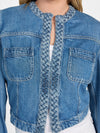 WOMEN JULIANA BRAIDED DENIM JACKET - GSS
