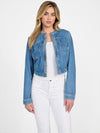 WOMEN JULIANA BRAIDED DENIM JACKET - GSS