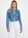 WOMEN JULIANA BRAIDED DENIM JACKET - GSS