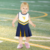 GIRL'S TEAM CHEER JUMPER DRESS - LITTLE.KIDS -(12M-4Y)