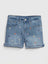 GIRL'S EMB FLORAL SHORTS -GP -(5YEARS)