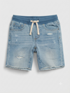 BOYS RIPPED SHORTS - GP -(2-5YEARS)