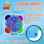 Fishing Game Play Set - 15 Magnetic Fish, 4 Poles, Rotating Board