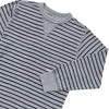BOYS ENGINEERED STRIPE GREY T-SHIRT| GP (6Y-13Y)
