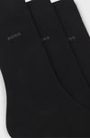 MEN'S THREE PACK REGULAR-LENGTH SOCKS - BOSS