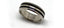 Metal Black Silver Plated Ring For Men Women