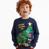 KIDS ROCKING DINO SWEATER | H.M-(2Y-10Y)