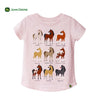 GIRL'S HORSE BREEDS TEE | J.DEER-(4Y-7Y)