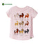 GIRL'S HORSE BREEDS TEE | J.DEER-(4Y-7Y)
