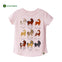 GIRL'S HORSE BREEDS TEE | J.DEER-(4Y-7Y)