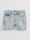 GIRL'S DESTRUCTED HIGH RISE SHORT - GP -(5-14)YEARS