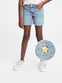 GIRL'S EMB STAR MIDI SHORT - GP -(4-18)YEARS