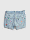 GIRL'S B-GRADE EMB FRUIT SHORTIE SHORT - GP -(12M-4Y)