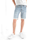 NEW DENIM ROLLED BERMUDA SHORTS|GP