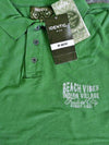 MEN’S BEACH VIBES GREEN POLO | IDENTIC