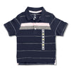 BOY'S NAVY STRIPE POLO | ON-(12M-5Y)