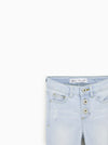 GIRL'S SKINNY JEANS WITH FRAYED HEMS | ZR-(5Y-10Y)