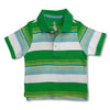 BOY'S GREEN STRIPE POLO | ON-(6M-5Y)
