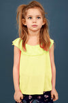 GIRL'S RUFFLED NECK DRESS | H.M-(1Y-10Y)
