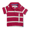 BOY'S RED BOLD STRIPE POLO | ON-(6M-5Y)