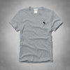 BOY’S A&F SIGNATURE EMBROIDERY TEE – (GREY)