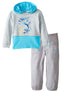 GIRLS SHINNING STAR HOOD & TROUSER SET BY PUMA (2-6YEARS) BLUE