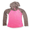 GIRL'S DELTA LOGO PINK GLO HOOD | RBK-(4Y-12Y)