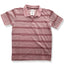 Men's Burgundy Stripe Polo | BOSTON CREW