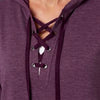 LADIES POPOVER LACE UP HOODIE | R B K