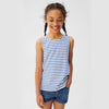 GIRL'S STRIPPED COTTON T-SHIRT | MNG-(4Y-14Y)
