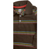 BOY'S BROWN STRIPE POLO | ON-(6M-5Y)