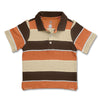 BOY’S ORANGE-BROWN POLO BY ON (12M-5Y)