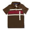 BOY'S STRIPE BROWN POLO | ON-(12M-5Y)