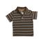 BOY'S BROWN STRIPE POLO | ON-(6M-5Y)