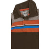 BOY'S BROWN STRIPE POLO | ON-(6M-5Y)